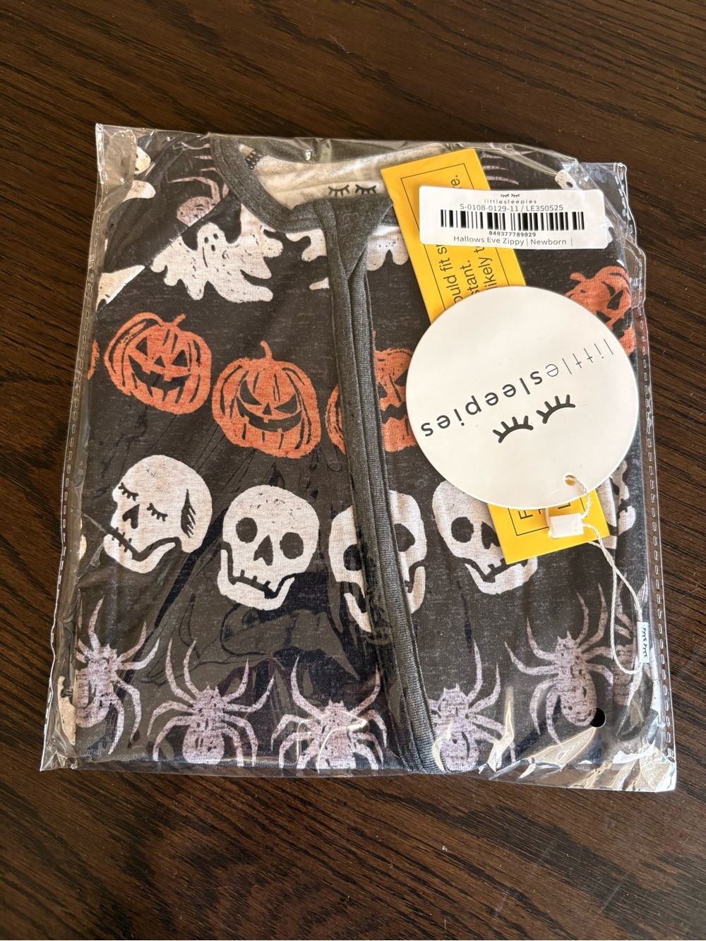 NIB little sleepies hallows eve zippy